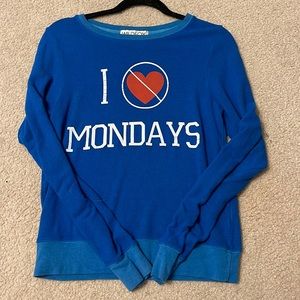 I Hate Mondays Wildfox XS Sweater